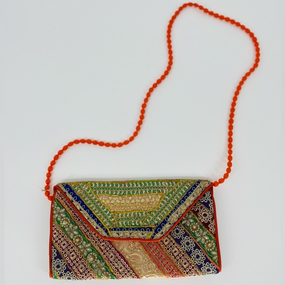 Brocade Crossbody Clutch/Purse by Indian Artisan Families, NWT - Picture 3 of 13